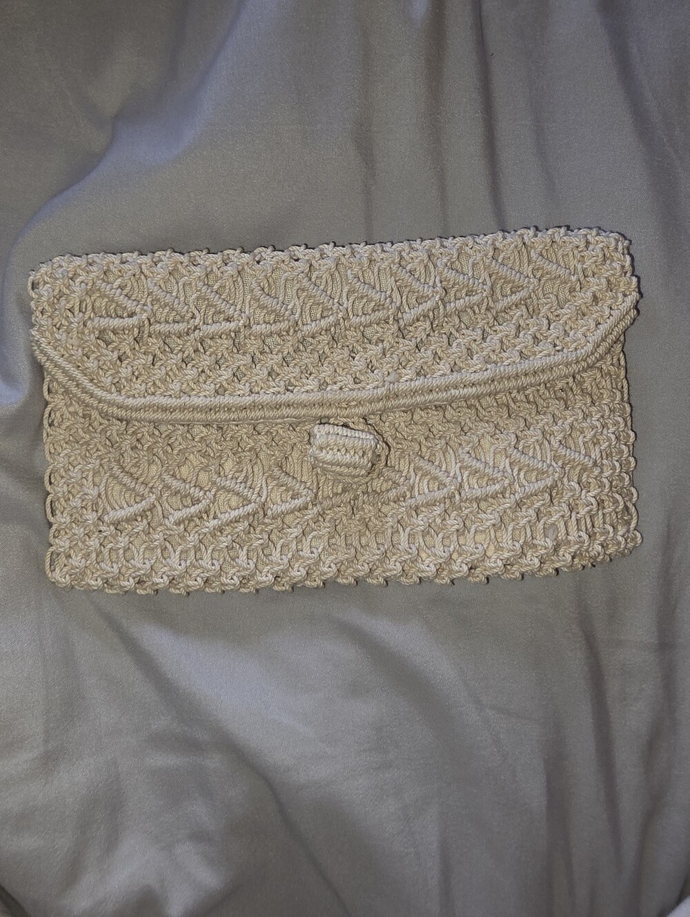 Vintage Macrame Clutch Castillo de Columbia